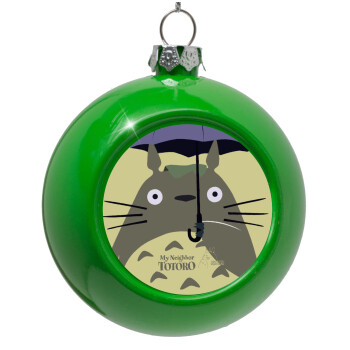 Totoro from My Neighbor Totoro, Green Christmas tree ornament bauble 8cm