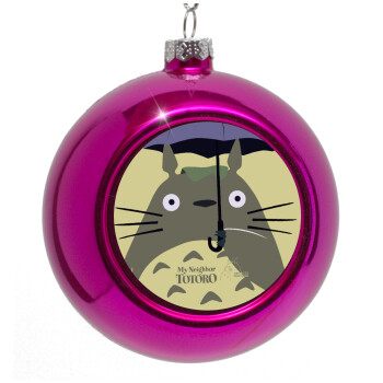 Totoro from My Neighbor Totoro, Purple Christmas tree ornament bauble 8cm