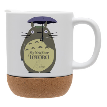 Totoro from My Neighbor Totoro, Ceramic coffee mug Cork (MAT), 330ml (1pcs)