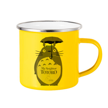 Totoro from My Neighbor Totoro, Yellow Enamel Metallic Cup 360ml