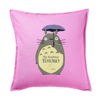 Totoro from My Neighbor Totoro, Sofa cushion Pink 50x50cm includes filling
