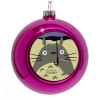 Purple Christmas tree ornament bauble 8cm