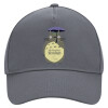 Ultimate Adult Hat Grey, (100% COTTON DRILL, ADULT, UNISEX, ONE SIZE)