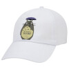 Adult Baseball Cap White 5-panel (POLYESTER, ADULT, UNISEX, ONE SIZE)