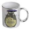 Mug ceramic, silver mirror, 330ml