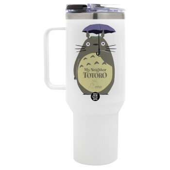 Totoro from My Neighbor Totoro, Mega Stainless steel Tumbler with lid, double wall 1,2L