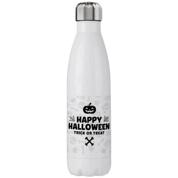 Happy Halloween pumpkin, Stainless steel, double-walled, 750ml