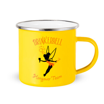 Drinkerbell bachellor, Yellow Enamel Metallic Cup 360ml