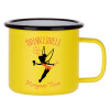 Metallic enamel MATT Yellow cup 360ml