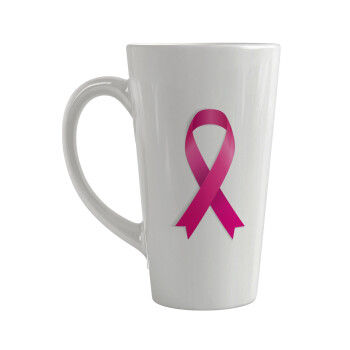 World cancer day, Κούπα κωνική Latte Μεγάλη, κεραμική, 450ml