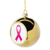 Golden Christmas tree ball ornament 8cm