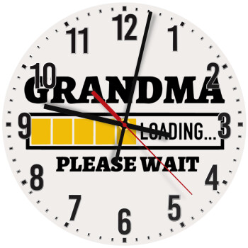 Grandma Loading, Ρολόι τοίχου ξύλινο (30cm)