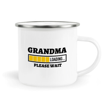 Grandma Loading, Metallic enamel cup white 360ml