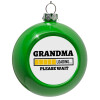 Green Christmas tree ornament bauble 8cm