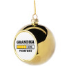 Golden Christmas tree ball ornament 8cm