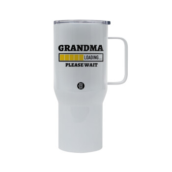 Grandma Loading, Mega Stainless steel Tumbler with lid, double wall 750L