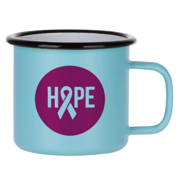 HOPE, Κούπα Μεταλλική εμαγιέ ΜΑΤ σιέλ 360ml