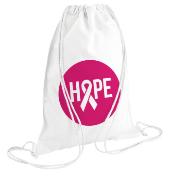 HOPE, Backpack pouch GYMBAG white (28x40cm)