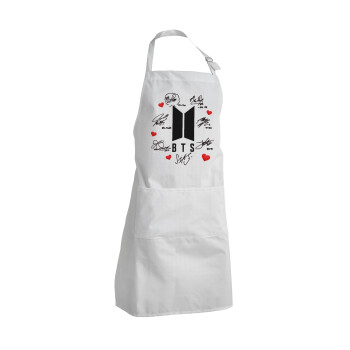 BTS signs, Adult Chef Apron (with sliders and 2 pockets)