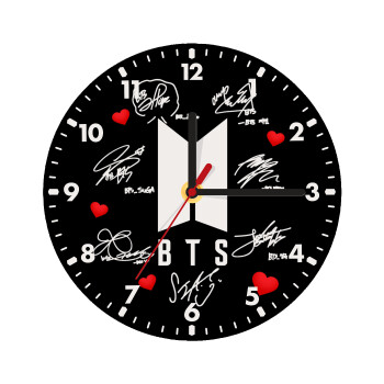 BTS signs, Wooden wall clock (20cm)