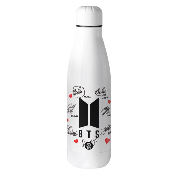 BTS signs, Metal mug thermos (Stainless steel), 500ml