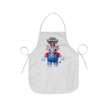 Super mario and Friends, Chef Apron Short Full Length Adult (63x75cm)