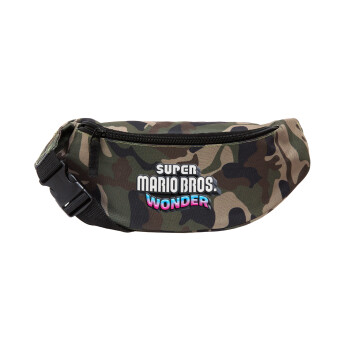 Super mario wonder, Unisex waist bag (banana) in Jungle camouflage color with 2 pockets