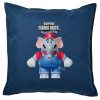 Sofa cushion Blue 50x50cm includes filling