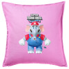 Sofa cushion Pink 50x50cm includes filling