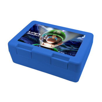 Luigi's Mansion, Children's cookie container BLUE 185x128x65mm (BPA free plastic)