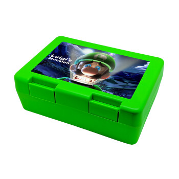 Luigi's Mansion, Children's cookie container GREEN 185x128x65mm (BPA free plastic)