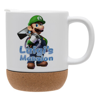 Luigi's Mansion, Κούπα, κεραμική με βάση φελού και καπάκι (ΜΑΤ), 330ml (1 τεμάχιο)