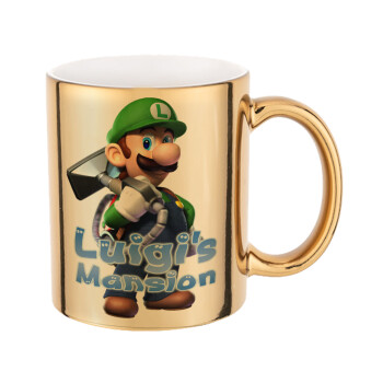 Luigi's Mansion, Mug ceramic, gold mirror, 330ml