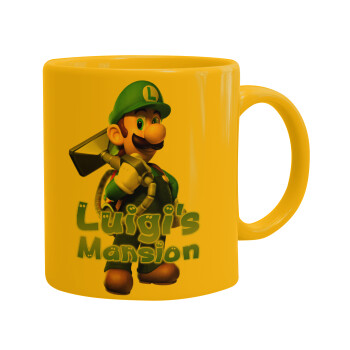 Luigi's Mansion, Κούπα, κεραμική κίτρινη, 330ml (1 τεμάχιο)