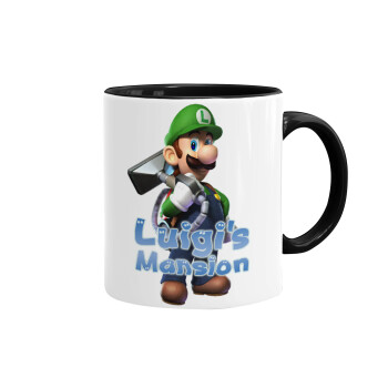 Luigi's Mansion, Mug colored black, ceramic, 330ml