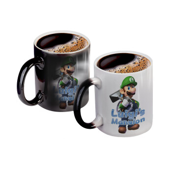 Luigi's Mansion, Κούπα Μαγική, κεραμική, 330ml που αλλάζει χρώμα με το ζεστό ρόφημα