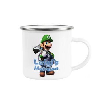 Luigi's Mansion, Κούπα Μεταλλική εμαγιέ λευκη 360ml