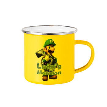 Luigi's Mansion, Κούπα Μεταλλική εμαγιέ Κίτρινη 360ml
