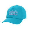 Adult Baseball Cap, 100% Cotton, Blue (COTTON, ADULT, UNISEX, ONE SIZE)