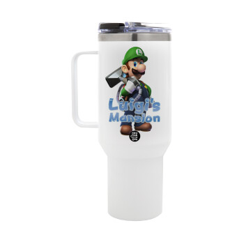 Luigi's Mansion, Mega Stainless steel Tumbler with lid, double wall 1,2L