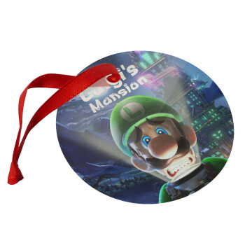 Luigi's Mansion, Christmas ornament glass 9cm