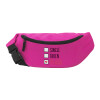 Unisex waist bag (banana) in PINK color with 2 pockets