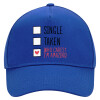 Ultimate Adult Hat BLUE, (100% COTTON DRILL, ADULT, UNISEX, ONE SIZE)