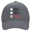 Ultimate Adult Hat Grey, (100% COTTON DRILL, ADULT, UNISEX, ONE SIZE)