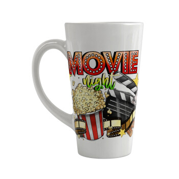 Movie night, Κούπα κωνική Latte Μεγάλη, κεραμική, 450ml