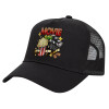 Trucker Hat with Mesh, Black, (COTTON, KIDS, UNISEX, ONE SIZE)