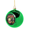 Green Christmas tree ornament ball 8cm