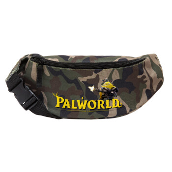 Palworld, Unisex waist bag (banana) in Jungle camouflage color with 2 pockets