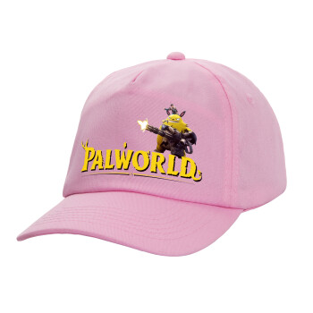 Palworld, Casual children's baseball cap, 100% Cotton Twill, PINK (COTTON, CHILDREN'S, ONE SIZE)