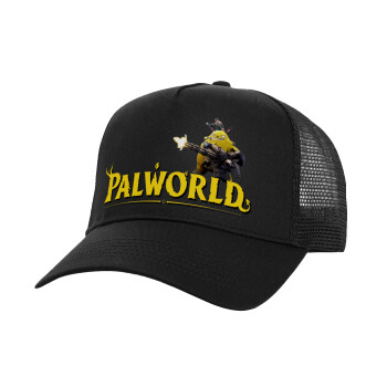 Palworld, Καπέλο Ενηλίκων Structured Trucker, με Δίχτυ, Μαύρο (100% ΒΑΜΒΑΚΕΡΟ, ΕΝΗΛΙΚΩΝ, UNISEX, ONE SIZE)